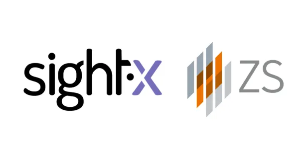 SightX logo next to ZS logo