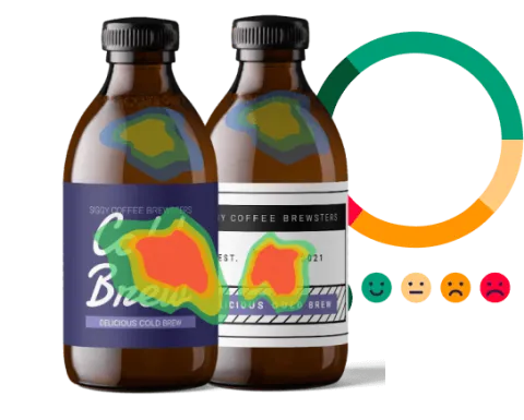 two bottles heat map