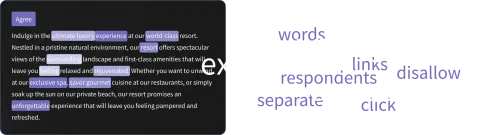 text analysis image